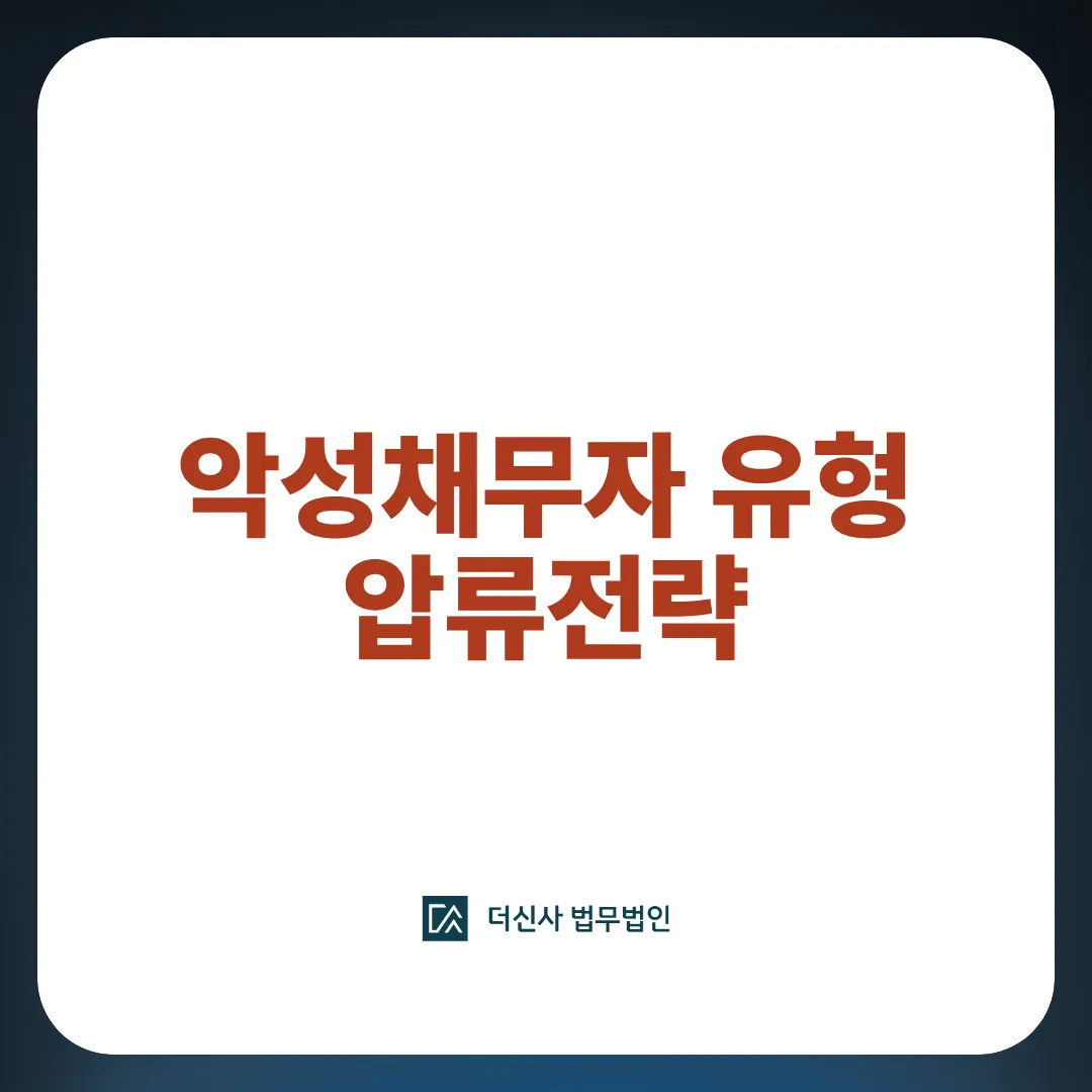 [변호사 칼럼] 악성채무자 유형별 완전 분석 — 유형에 따라 압류 전략이 달라진다
