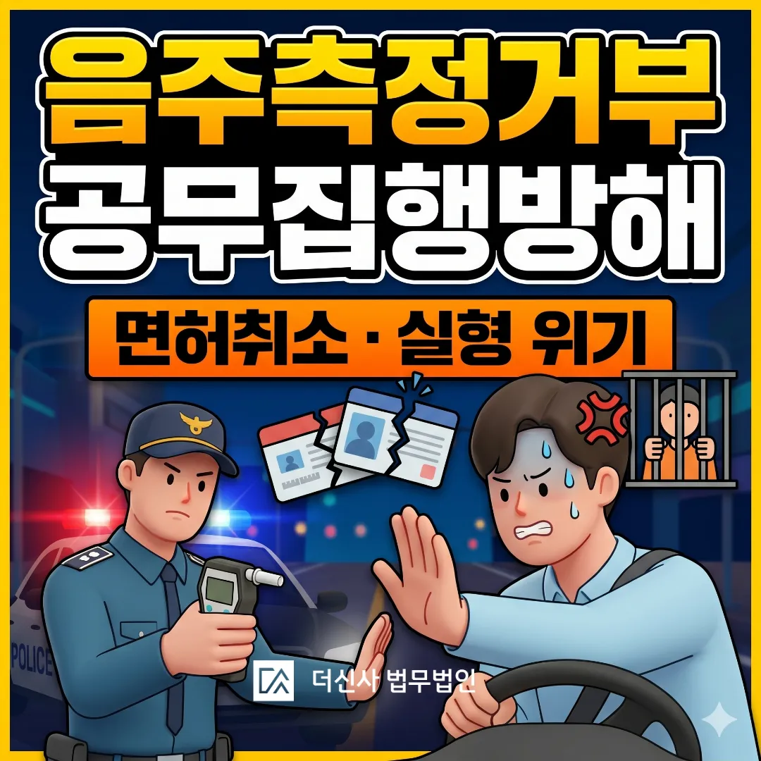 [변호사 칼럼] 음주측정거부 및 공무집행방해, 면허취소와 실형 위기에서 벗어나는 골든타임 대처법